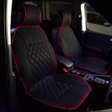 Toyota Corolla Elegance Serisi Siyah Kırmızı Eski Lüx Ön 2'li Oto Koltuk Minderi Set