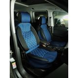 Toyota Corolla Eski Lüx Oto Koltuk Minderi Ön Arka 5'li Set ELEGANCE Serisi MAVİ SİYAH