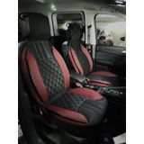 Toyota Corolla Eski Lüx Oto Koltuk Minderi Ön Arka 5'li Set ELEGANCE Serisi SİYAH KIRMIZI