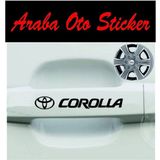 Toyota Corolla Kapı Kolu Jant Sticker (8Adet)