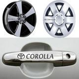 Toyota Corolla Kapı Kolu Jant Sticker Yapıştırma 8 Ad