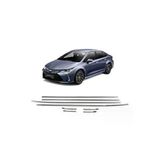 Toyota Corolla Krom Cam Çıtası 8 Parça(Alt Kısım) 2019 Üzeri P.çelik