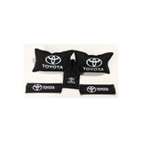 Toyota Corolla LOGOLU 2Lİ BOYUN YASTIĞI 2Lİ EMNİYET KEMER PEDİ 1 ADET VİTES POLARI SETİ (SİYAH)