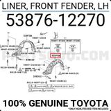 Toyota Corolla Ön Çamurluk Davlumbazı Sol 2000-2002 (Oem No: 5387612270)