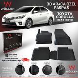 Toyota Corolla Paspas 2013 2018 Arası 3d Havuzlu Wöller Paspas