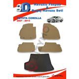 Toyota Corolla Sedan 2007-2013 Bej Paspas ve Bagaj Havuzu
