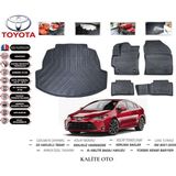 Toyota Corolla Sedan 2019 Model 3D Bagaj Havuzu+4d Havuzlu Paspas Setii - Siyah