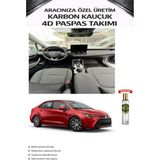 Toyota Corolla Sedan 2026 Model Aracınıza Özel Karbon Kauçuk Paspas Takımı - Siyah
