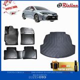 Toyota Corolla Sedan 3D Havuzlu Paspas ve Bagaj Havuzu Hybrid 2025 Model Uyumlu - Siyah