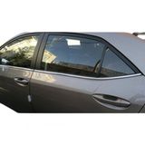 Toyota Corolla Sedan Krom Cam Citasi 2014-2018 Paslanmaz Celik 4 Parca