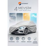 Toyota Corolla Sedan Tüm Modeller Uyumlu Branda Premium Kalite Oto Brandası, Araba Çadırı Oto Örtüsü - Açık Gri