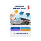 Toyota Corolla Sedan Uyumlu Miflonlu Oto Branda Premium Kalite Araba Brandası Gri