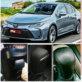 Toyota Corolla Uyumlu 19 / 24 Hakiki Deri El Yapımı Otomatik Vites Topuzu Kılıfı