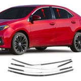 Toyota Corolla Uyumlu 2013 2018 Cam Üst Çıtası Krom Parça