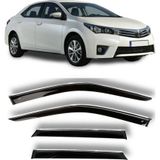 Toyota Corolla Uyumlu 2013 2018 Kromlu Cam Rüzgarlığı Parça