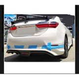 Toyota Corolla Uyumlu Arka Tampon Eki Custom Karlık Boyasız 2015+