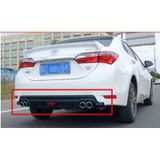 Toyota Corolla Uyumlu Difüzör Arka Tampon Eki Siyah 4egzoz 2016+