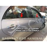 Toyota Corolla Uyumlu Krom Cam Çıtası 4 Parça 2007-2013 Paslanmaz Çelik