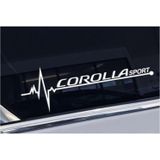 Toyota Corolla Yan Cam Sticker Oto Kapı Çıkartma 20cmx7cm