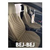 Toyota Corolla Yeni Lüx Oto Koltuk Minderi Ön Arka 5'li Set ELEGANCE Serisi BEJ