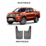 Toyota Hilux 2015-2021 Paçalık Tozluk 2 Parça Arka Paçalık