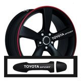 Toyota Hilux İçin Uyumlu Aksesuar Oto Kapı Kolu/jant Sticker 10 Adet 10 1,5 Cm