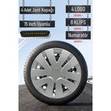 Toyota Jant Kapağı Seti 4 Adet 15" Inç Gri ( Corolla Yaris Auris Avensis Carina Hilux ) G043 - 15 inç