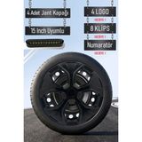 Toyota Jant Kapağı Seti 4 Adet 15" Inç Piano Black ( Corolla Yaris Auris Avensis Carina Hilux ) S023 - Siyah - 15 inç