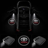 Toyota Kapı Altı Logo Projektör Led Işığı 2'li Set Pilli Kablosuz Kapı Karşılama Lambası