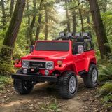 Toyota Land Cruiser Akülü Araba 24 Volt Iki Kişilik - Kırmızı