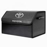 Toyota Marka Logolu Oto Bagaj Organizer Çanta Oto Bagaj Çantası 2 Bölmeli Suni Deri 48 Cm X 31 Cm X 29 Cm