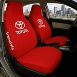 Toyota Ön ve Arka Oto Koltuk Kılıfı Penye Servis Kılıfı Seti - Kırmızı