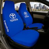 Toyota Ön ve Arka Oto Koltuk Kılıfı Penye Servis Kılıfı Seti - Mavi