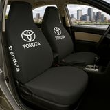 Toyota Ön ve Arka Oto Koltuk Kılıfı Penye Servis Kılıfı Seti - Siyah