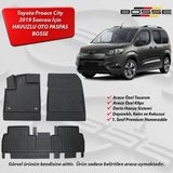 Toyota Proace City Paspas Araca Özel 2019 BOSSE 3D Havuzlu Oto Paspas - Siyah