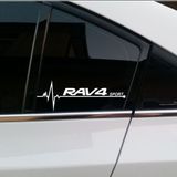 Toyota Rav4 Napız Kalp Kelebek Cam İçin Sticker Yapıştırma