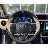 Toyota Uyumlu Corolla Tasarım Kombin Kaplama Deri Direksiyon Kılıfı