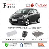 Toyota Yaris 1.3 16v Filtre Bakım Seti 2006-2009