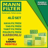 Toyota Yaris 1.4 D4d Mann-filter Filtre Bakım Seti (2007-2011)