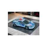 Toys Avm 15 cm Pilli Çek Bırak Siren Çalan Lambaları Yanan Polis Arabası Oyuncak Araba