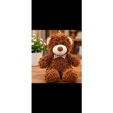 Toys Kahverengi Papyonlu Peluş Ayıcık Yumuşak Sevimli Hediyelik Oyuncak 23 Cm