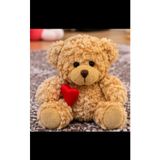 Toys Kalpli Sevimli Peluş Ayıcık Kahverengi Hediyelik Oyuncak 10 Cm