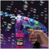 Toys Köpük Tabancası Işıklı Pilli Baloncuk Tabancası ve 500 ml Solüsyon