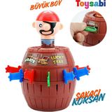 Toysabi Şakacı Korsan Oyunu -Zıplayan Şakacı Korsan Oyunu - Eğitici Eğlenceli Tasarım ile Büyük Boy Fıçısı Kumbara Oluyor