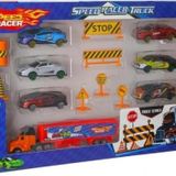 Toysan 49 Tır Seti Trafik Levhalı 6'Lı Metal Arabalı