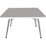 Toysan Katlanır Plaj Kamp Sehpa Masa Beyaz Ahşap ve Metal Malzeme ile 45X60 Ebatlarda