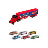 Toysan Metal Tırlı 7’li Mini Araba Seti – 1 Tır + 6 Metal Araba (1/64 Ölçek)