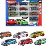 Toysan Speed Car 10'lu Metal Die-cast Araba Hot Wheels Benzeri Oyuncak Model Araba Seti