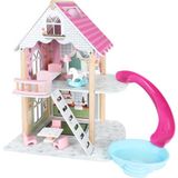 Toysilla Ahşap Oyuncak Kaydıraklı Çocuk Oyun Evi - T2013