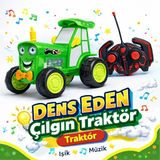 Toyska Dans Eden Çılgın Traktör - Kumandalı - Yeşil - Açık Yeşil